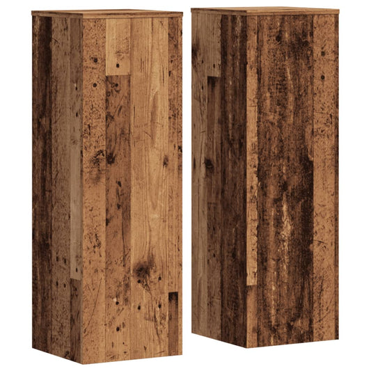 Stovai augalams, 2vnt., medienos, 33x33x100cm, mediena