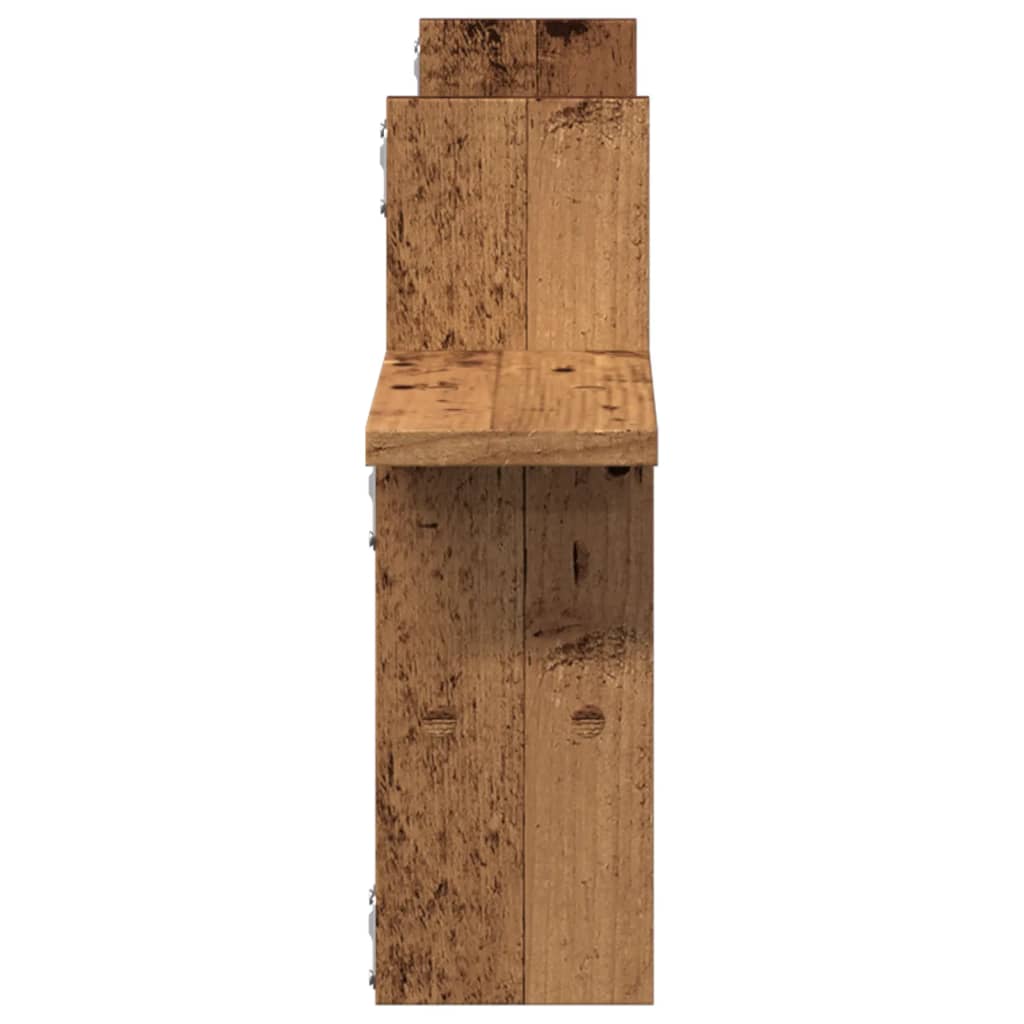 Sieninės lentynos, 2vnt., medienos, 38x12x38cm, mediena