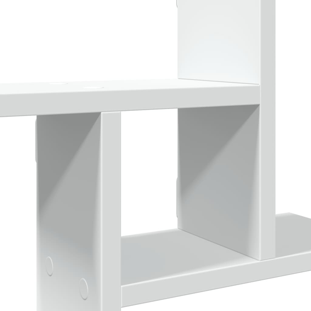 Sieninės lentynos, 2vnt., baltos, 50x12x50cm, apdirbta mediena