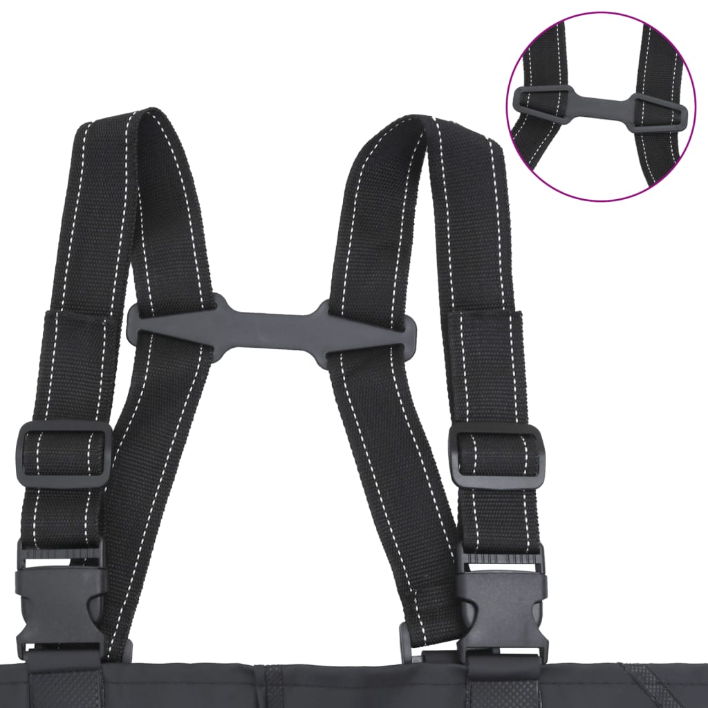 Bridbačiai su batais ir diržu, juodos spalvos, 44 dydis