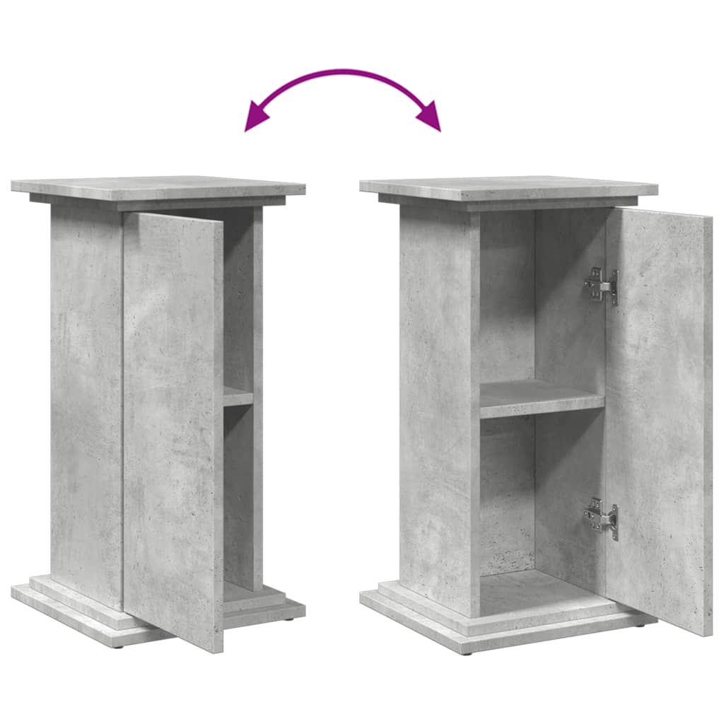 Eksponavimo stovas su lentyna, betono, 31x30x60cm, mediena