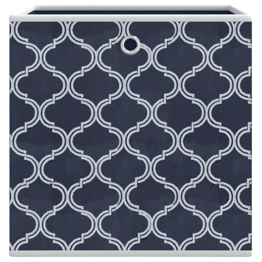 Sulankstomos daiktadėžės, 10vnt., mėlyna, 32x32x32cm, audinys