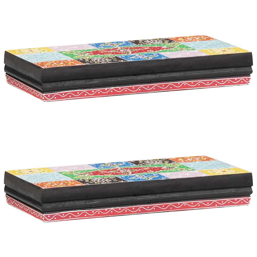 sieninės lentynos 2 vnt 40x20x6 cm kietas medžio mango