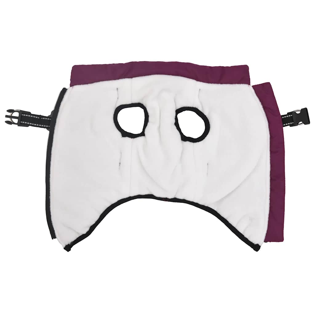 Šunų kailis su diržais, atsparus vandeniui, violetinis, L28