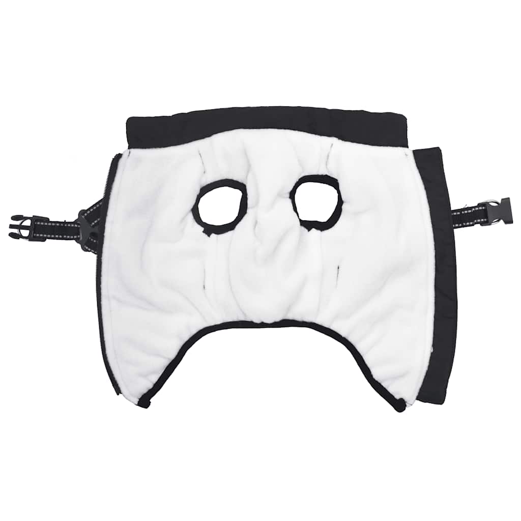 Šunų kailis su diržais, atsparus vandeniui, juodas, L32