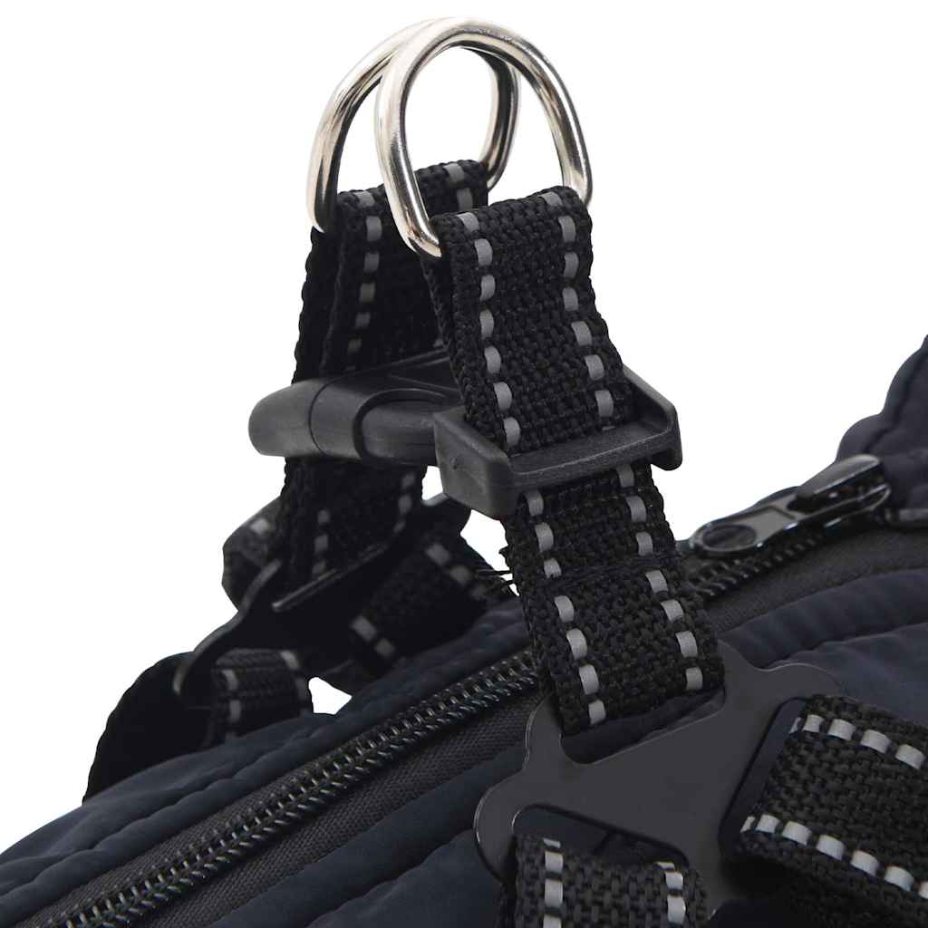 Šunų kailis su diržais, atsparus vandeniui, mėlynas, L32