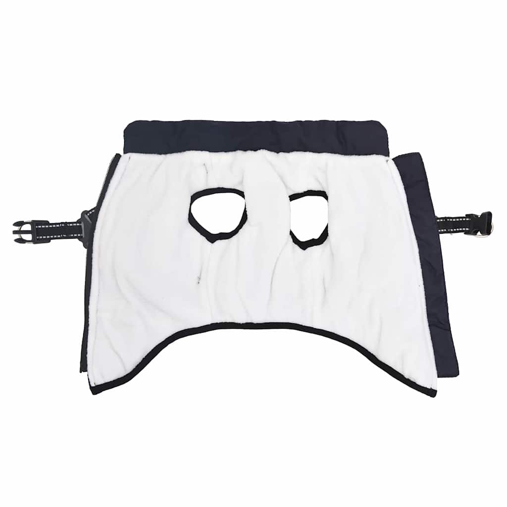 Šunų kailis su diržais, atsparus vandeniui, mėlynas, L40