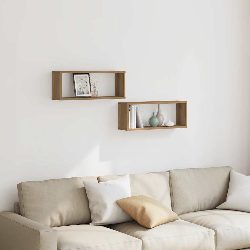 Sieninės lentynos, 2vnt., artisano, 60x15x23cm, mediena