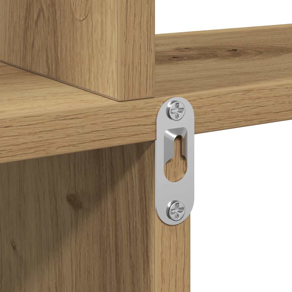 Sieninė lentyna, artisano ąžuolo, 80x15x78,5cm, mediena