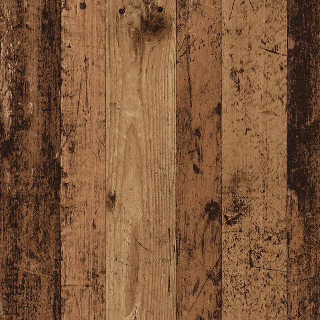 sieninė kampinė lentyna sena mediena 20x20x127,5 cm