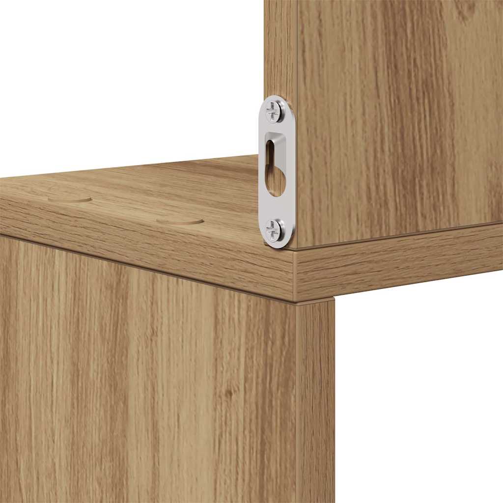 Sieninė kampinė lentyna, artisano, 20x20x127,5cm, mediena