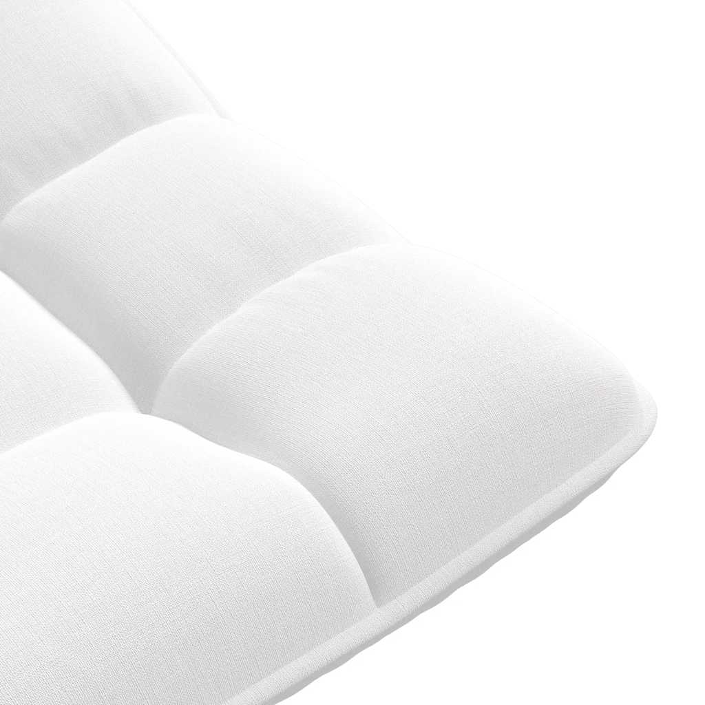 Ant grindų pastatoma pasukama kėdė, balta, 70x51x79cm, audinys