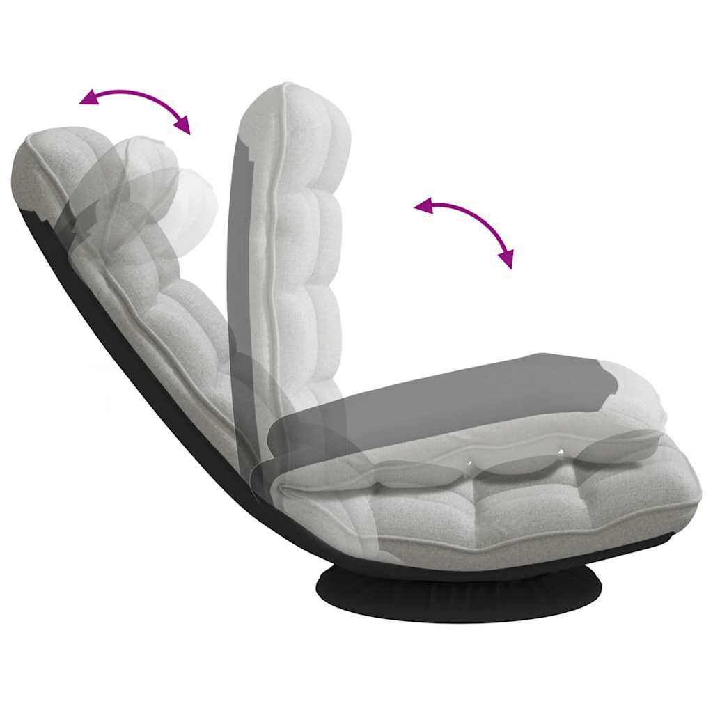 Ant grindų pastatoma pasukama kėdė, debesies pilka, 70x51x79cm