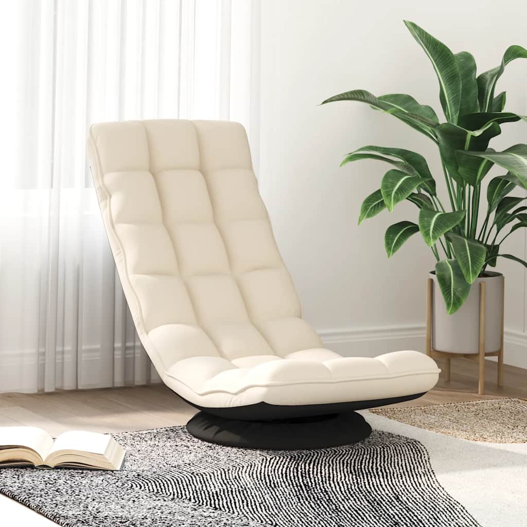 Ant grindų pastatoma pasukama kėdė, lininė, 70x51x79cm