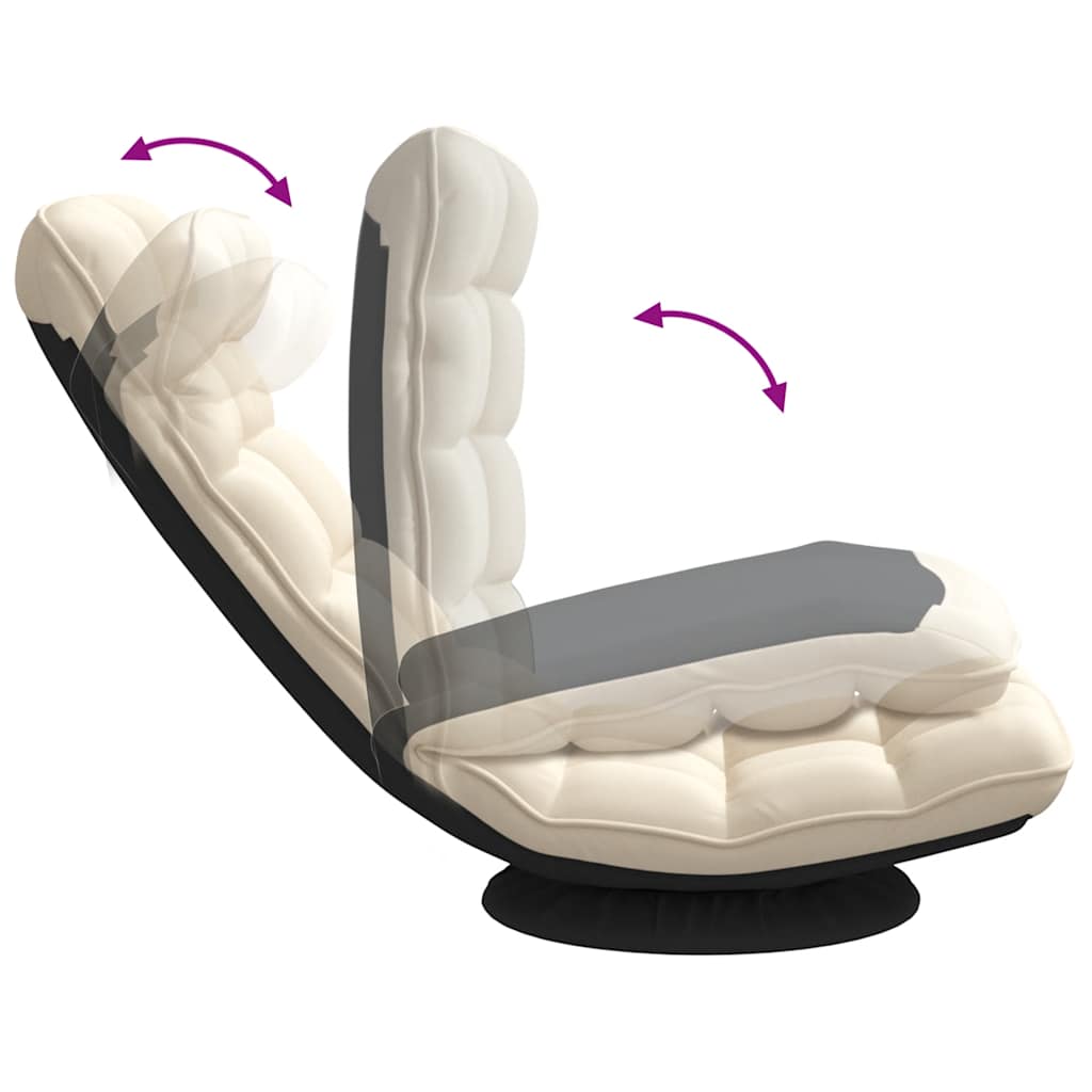 Ant grindų pastatoma pasukama kėdė, lininė, 70x51x79cm