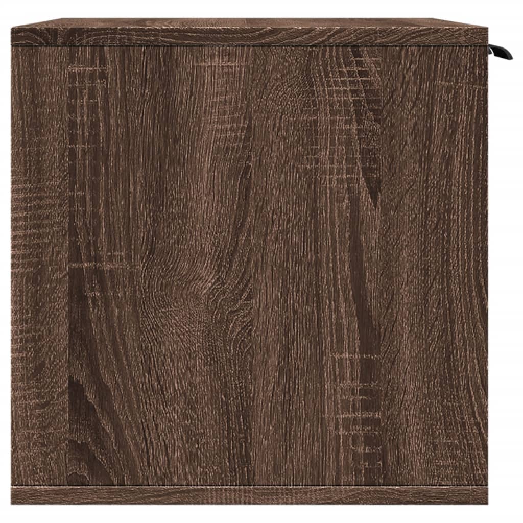 Kačių kraiko dėžės spintelė, ruda ąžuolo, 60x40x40cm, mediena