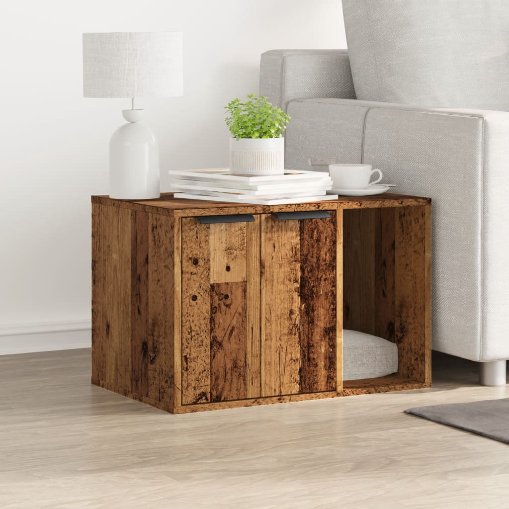 Kačių kraiko dėžės spintelė, medienos, 60x40x40cm, mediena