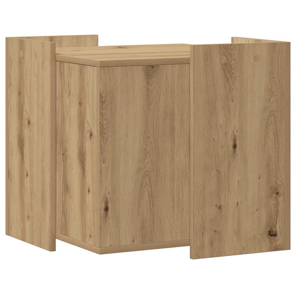 Kačių kraiko dėžės spintelė, artisano, 53x53x51cm, mediena