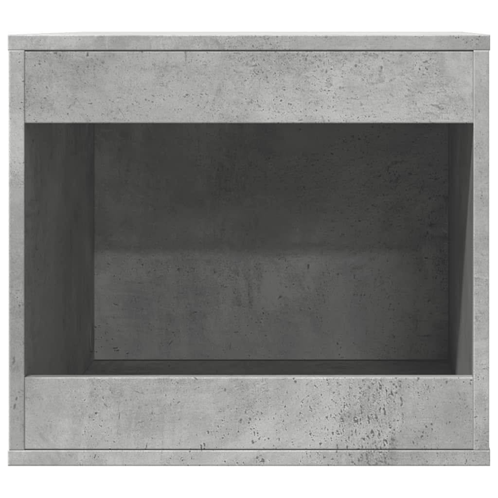 Kačių kraiko dėžės spintelė, betono pilka, 47x59x42cm, mediena