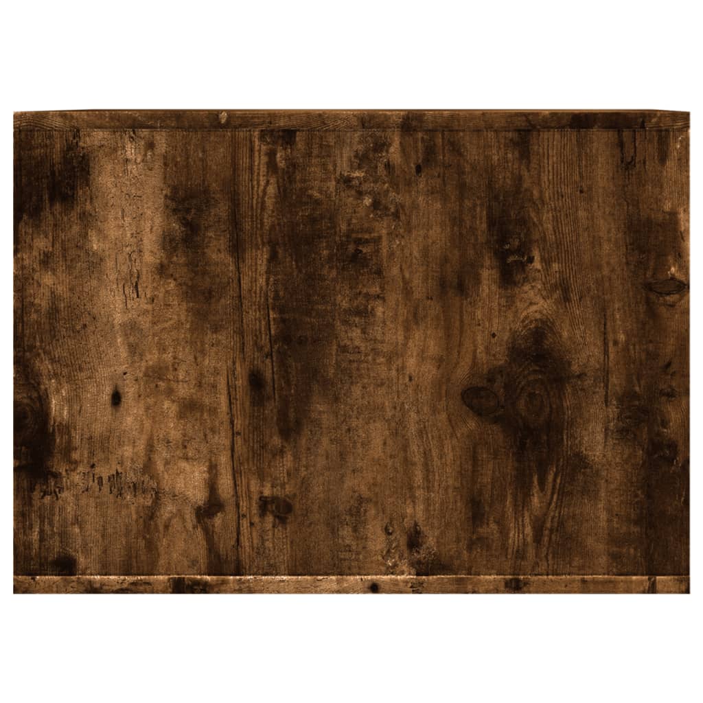 Kačių kraiko dėžės spintelė, dūminė ąžuolo, 47x59x42cm, mediena