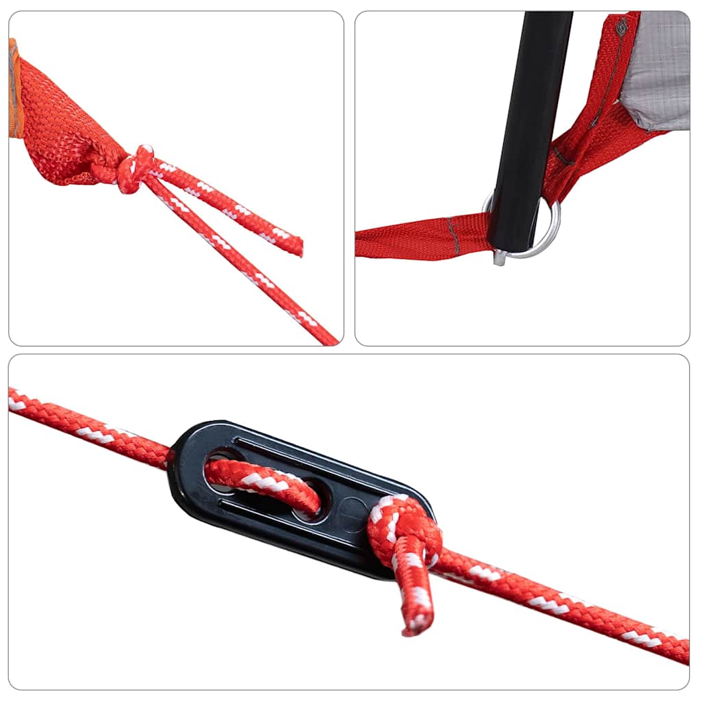 Kempingo palapinė su langais Mėlyna 12 žmonių vandeniui atspari