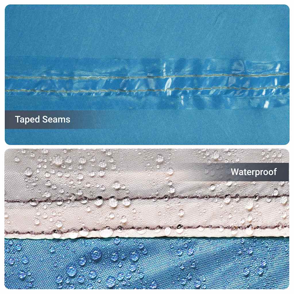 Kempingo palapinė su langais Mėlyna 12 žmonių vandeniui atspari