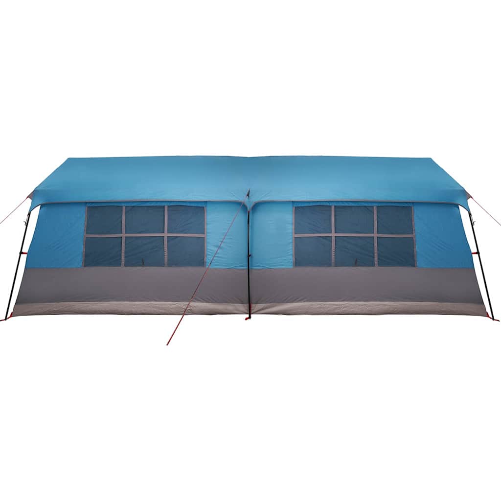 Kempingo palapinė su langais Mėlyna 12 žmonių vandeniui atspari
