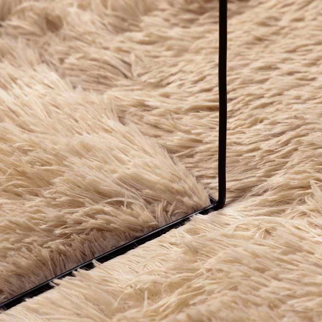 Shaggy tipo kilimas, NAVARRA, 120x170 cm, smėlio, poliesteris