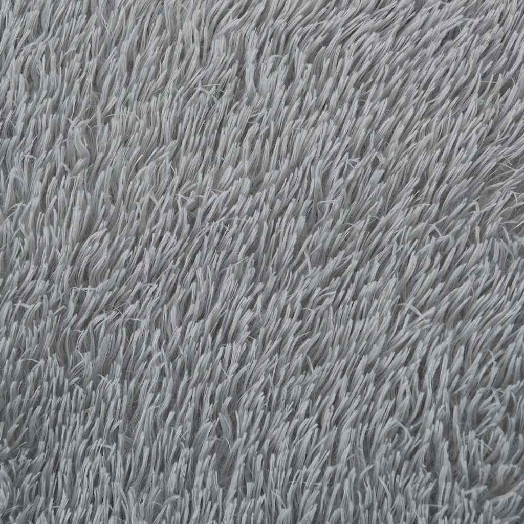 Shaggy tipo kilimas, NAVARRA, 160x160 cm, šviesiai pilka