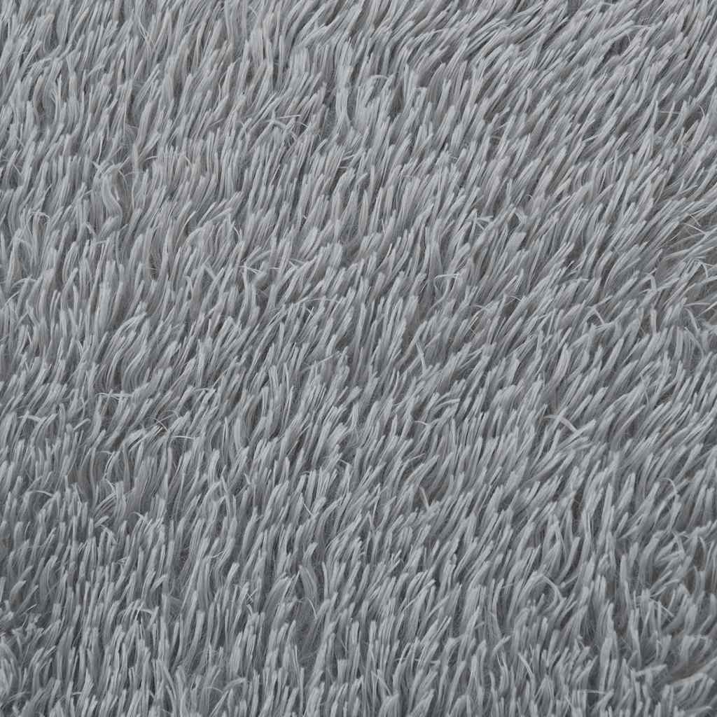 Shaggy tipo kilimas, NAVARRA, 200x200 cm, šviesiai pilka