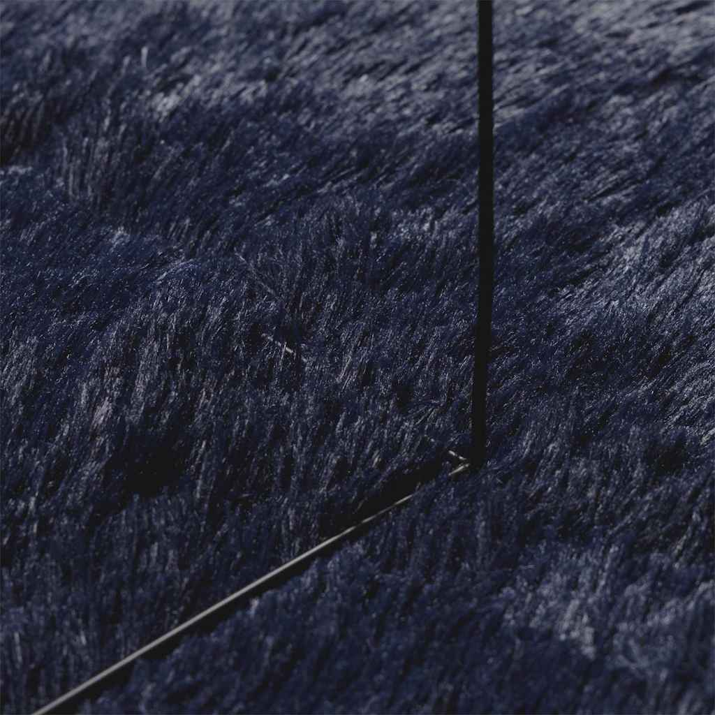 Shaggy tipo kilimas, NAVARRA, 240x240 cm, tamsiai mėlyna