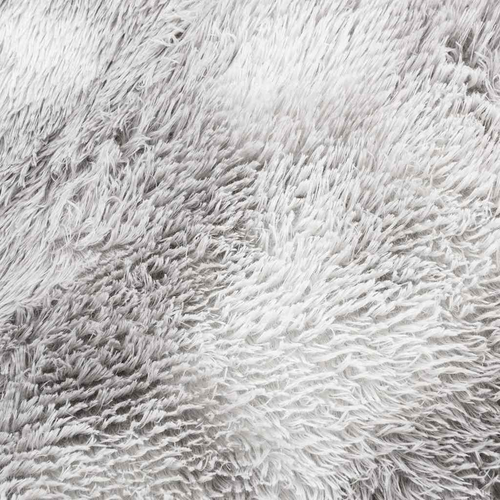 Shaggy tipo kilimas, NAVARRA, 160x160 cm, sidabrinė pilka