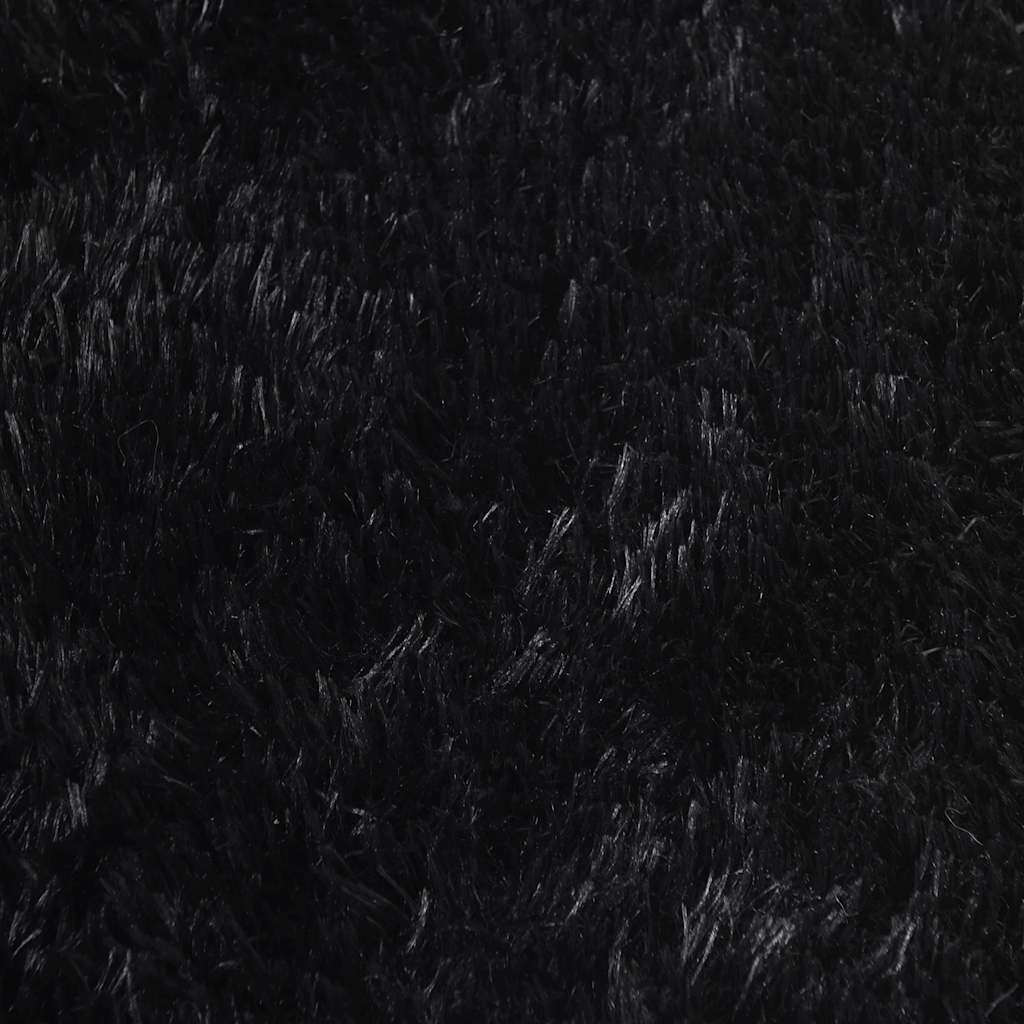 Shaggy tipo kilimas, NAVARRA, 300x200 cm, juodos, poliesteris