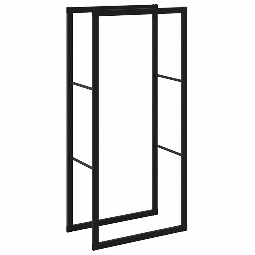 Malkų lentyna Juoda 55x30x116 cm Plienas