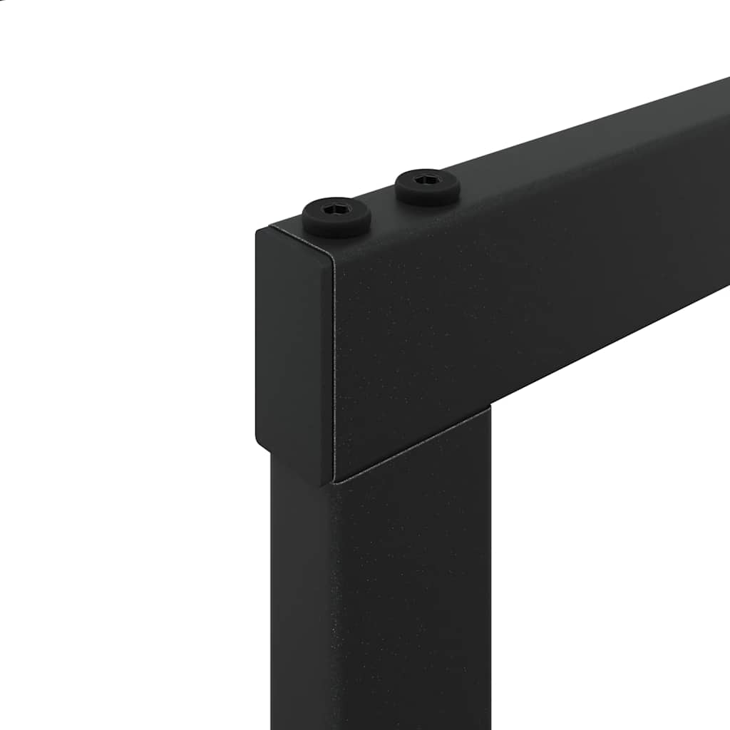 Malkų lentyna Juoda 110x30x116 cm Plienas