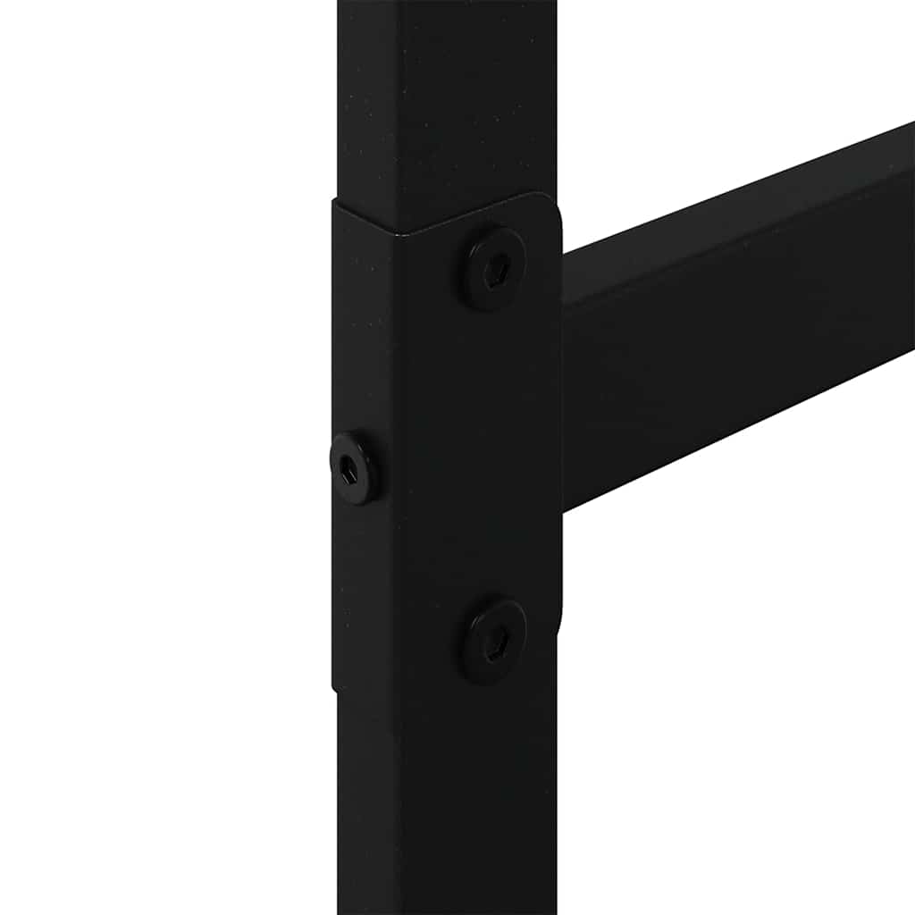 Malkų lentyna Juoda 100x30x209 cm Plienas