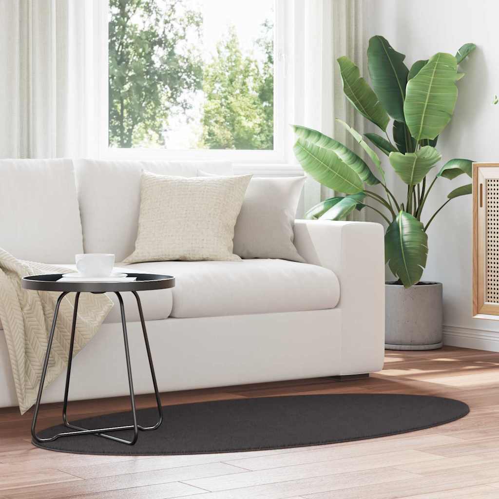 Kilimas HUARTE Antracitas 150 x 80 cm 100% poliesteris