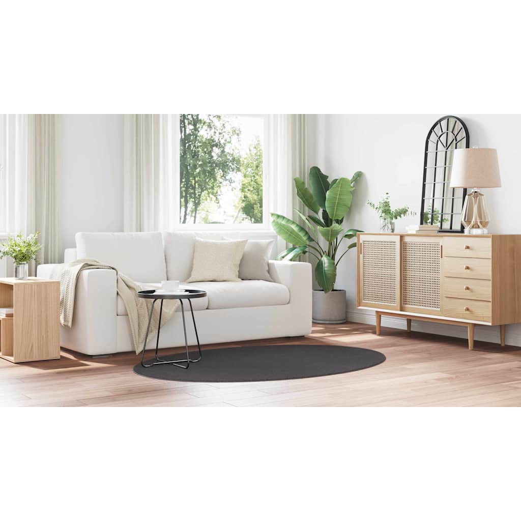 Kilimas HUARTE Antracitas 100 x 200 cm 100% poliesteris