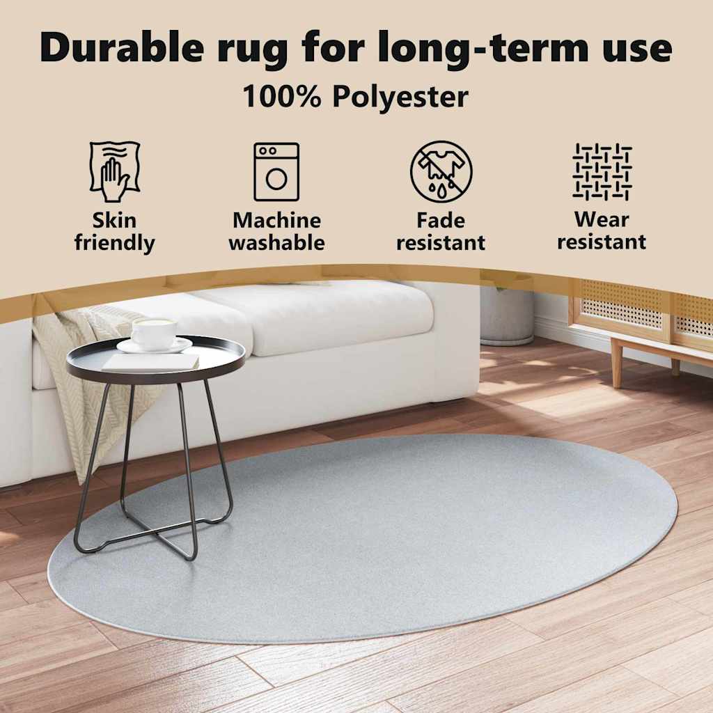Kilimas HUARTE Pilka 170 x 120 cm 100% poliesteris