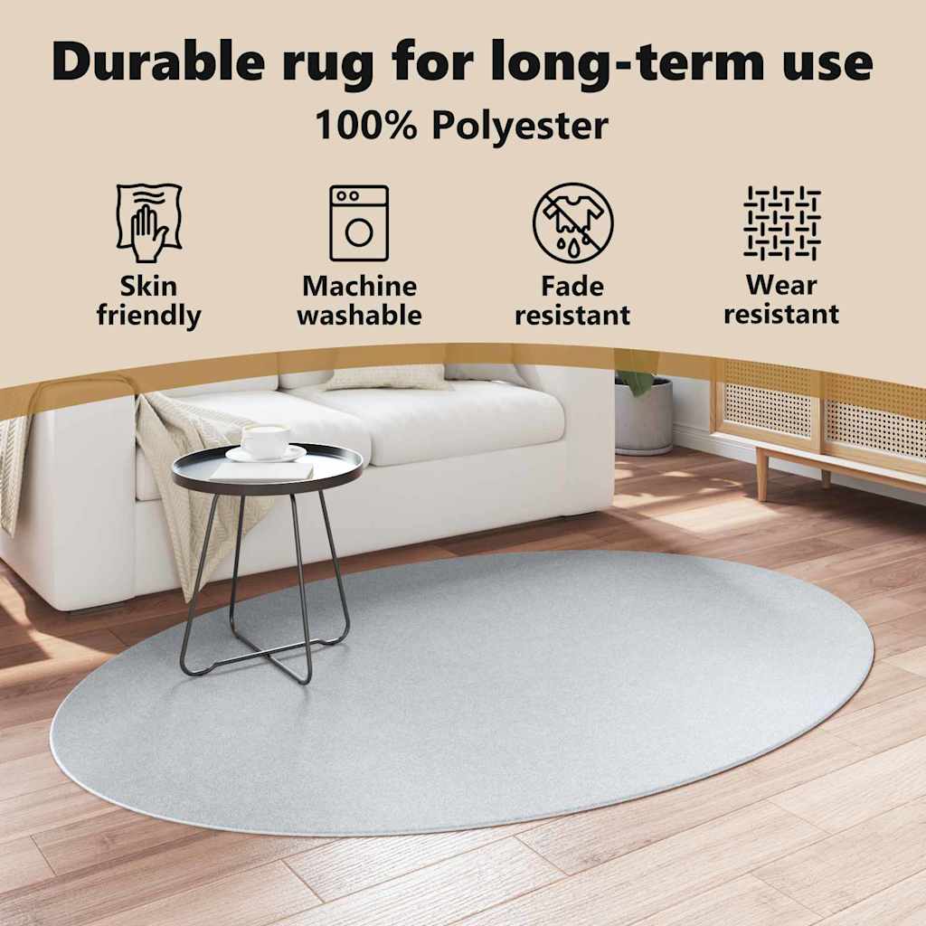 Kilimas HUARTE Pilka 200 x 140 cm 100% poliesteris