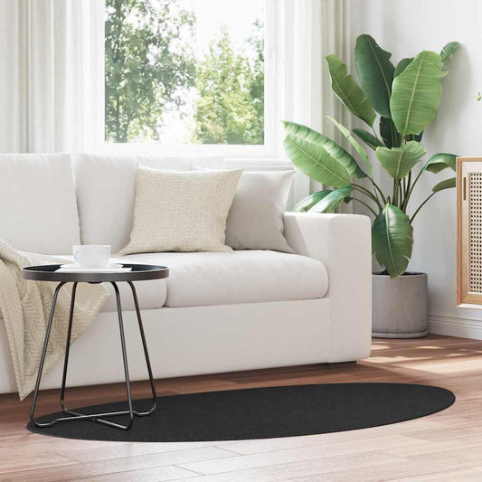 Kilimas HUARTE Juoda 80 x 150 cm Poliesteris