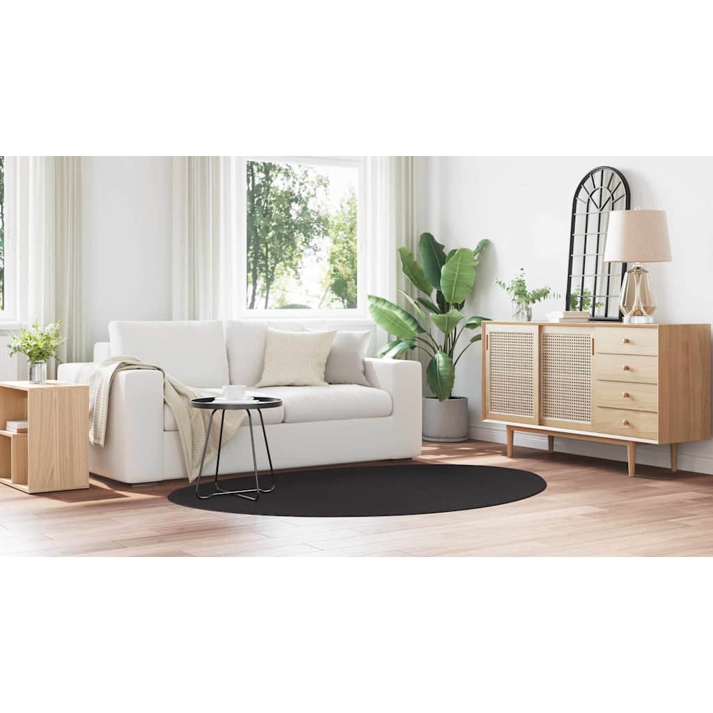 Kilimas HUARTE Juoda 140 x 200 cm Poliesteris