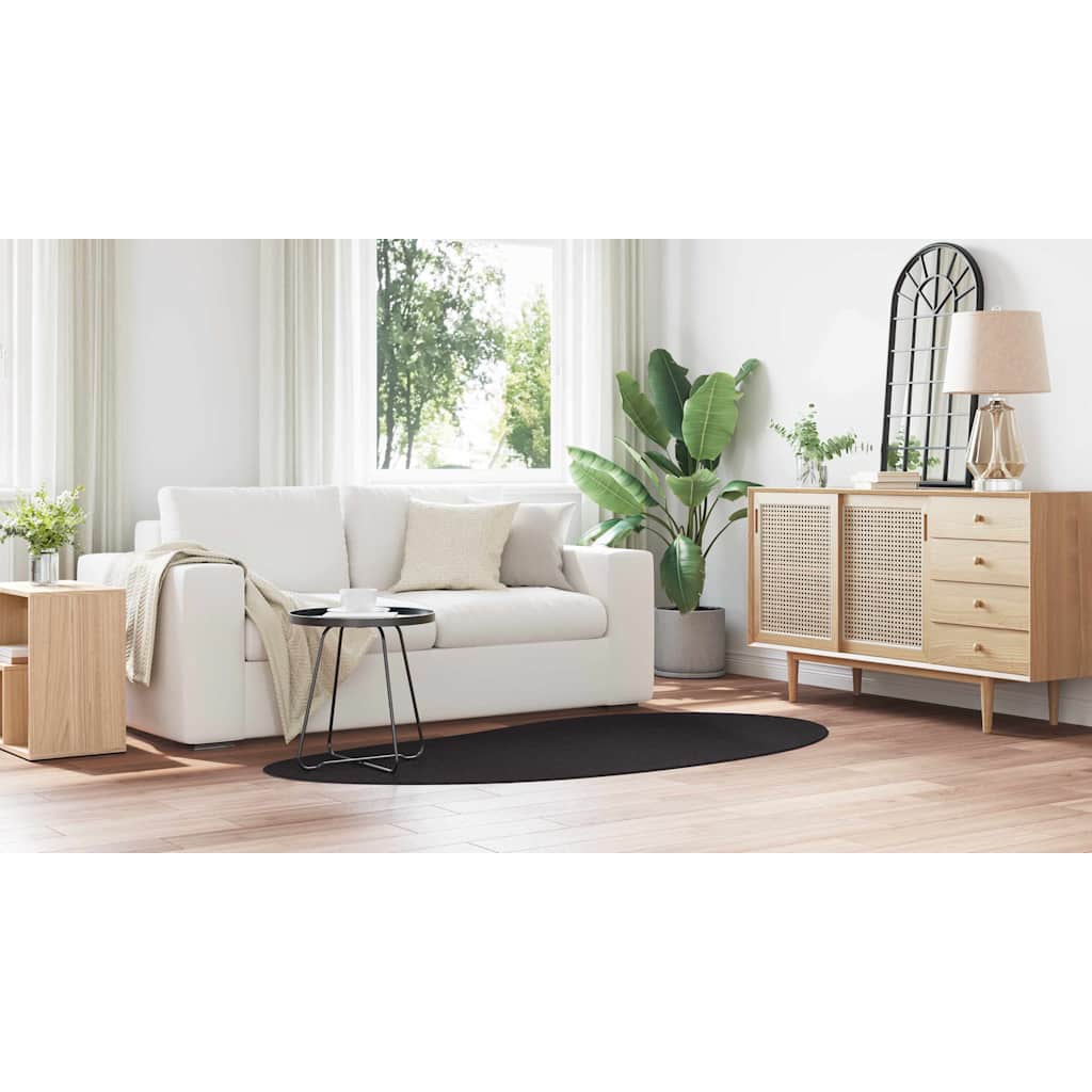 Kilimas Juoda 100 x 200 cm Poliesteris