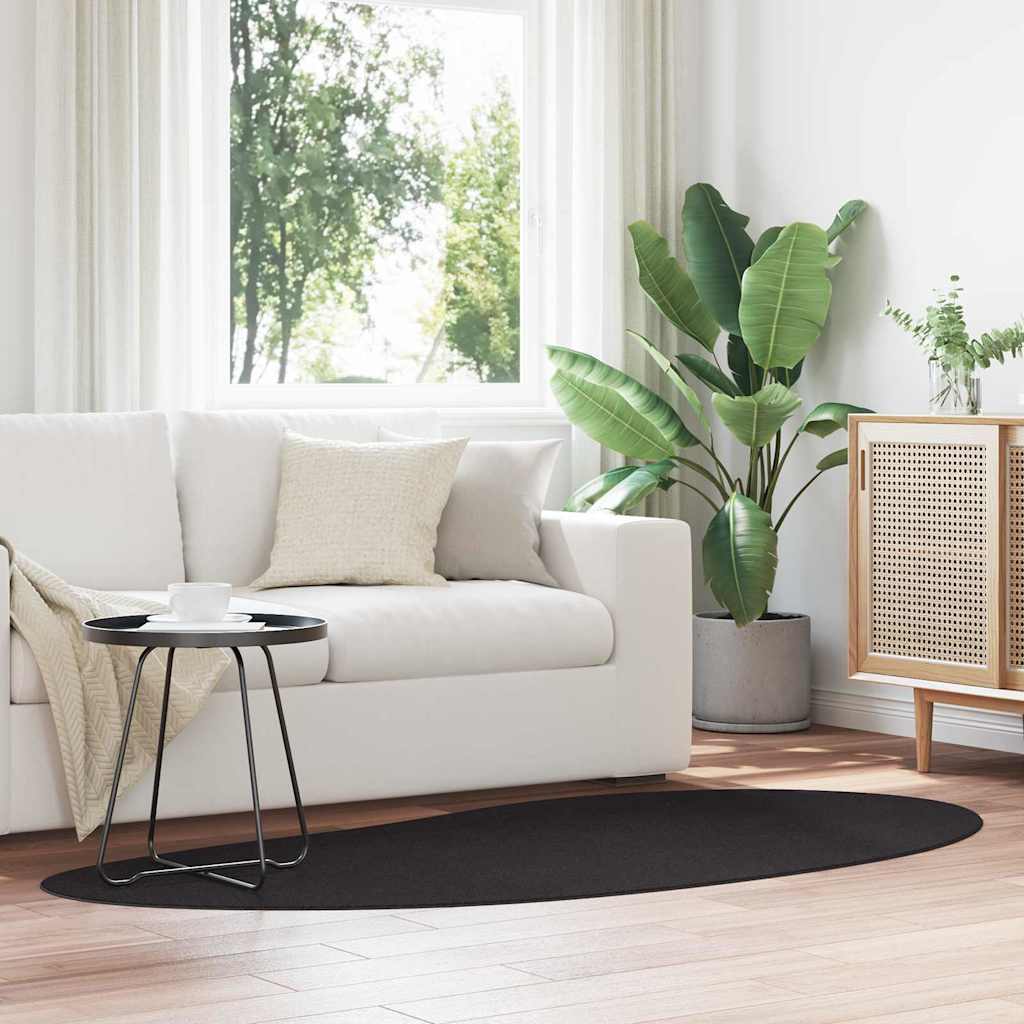 Kilimas Juoda 100 x 200 cm Poliesteris