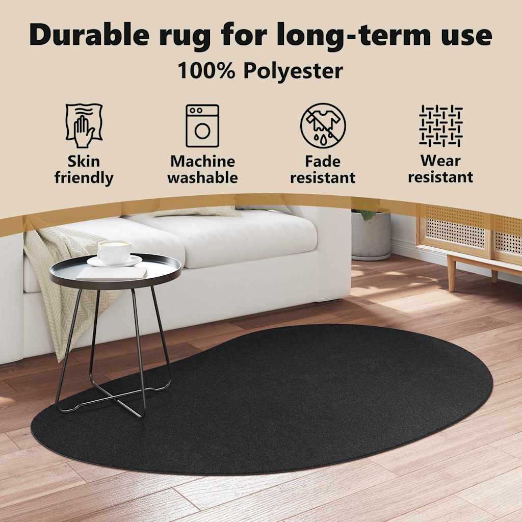 Kilimas Juoda 120 x 170 cm Poliesteris