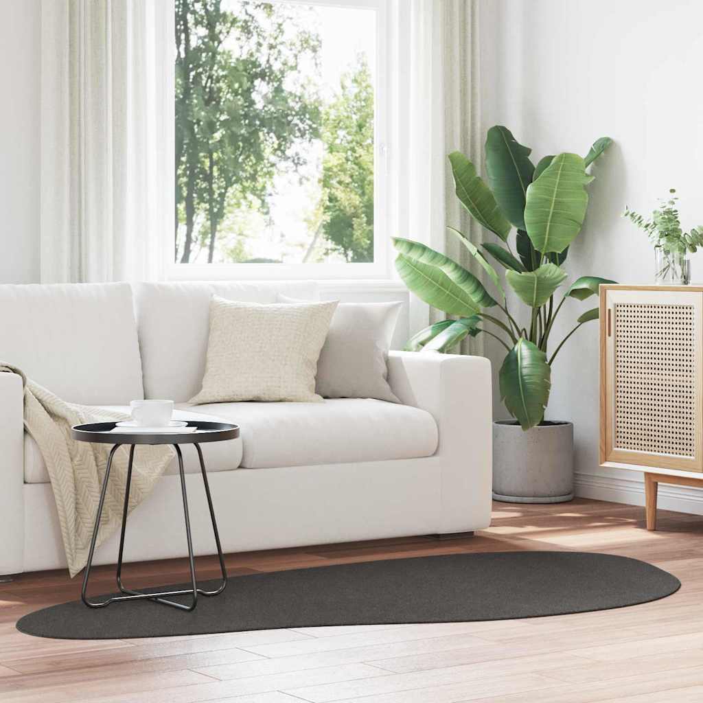 Kilimas HUARTE Antracitas 100 x 200 cm Poliesteris