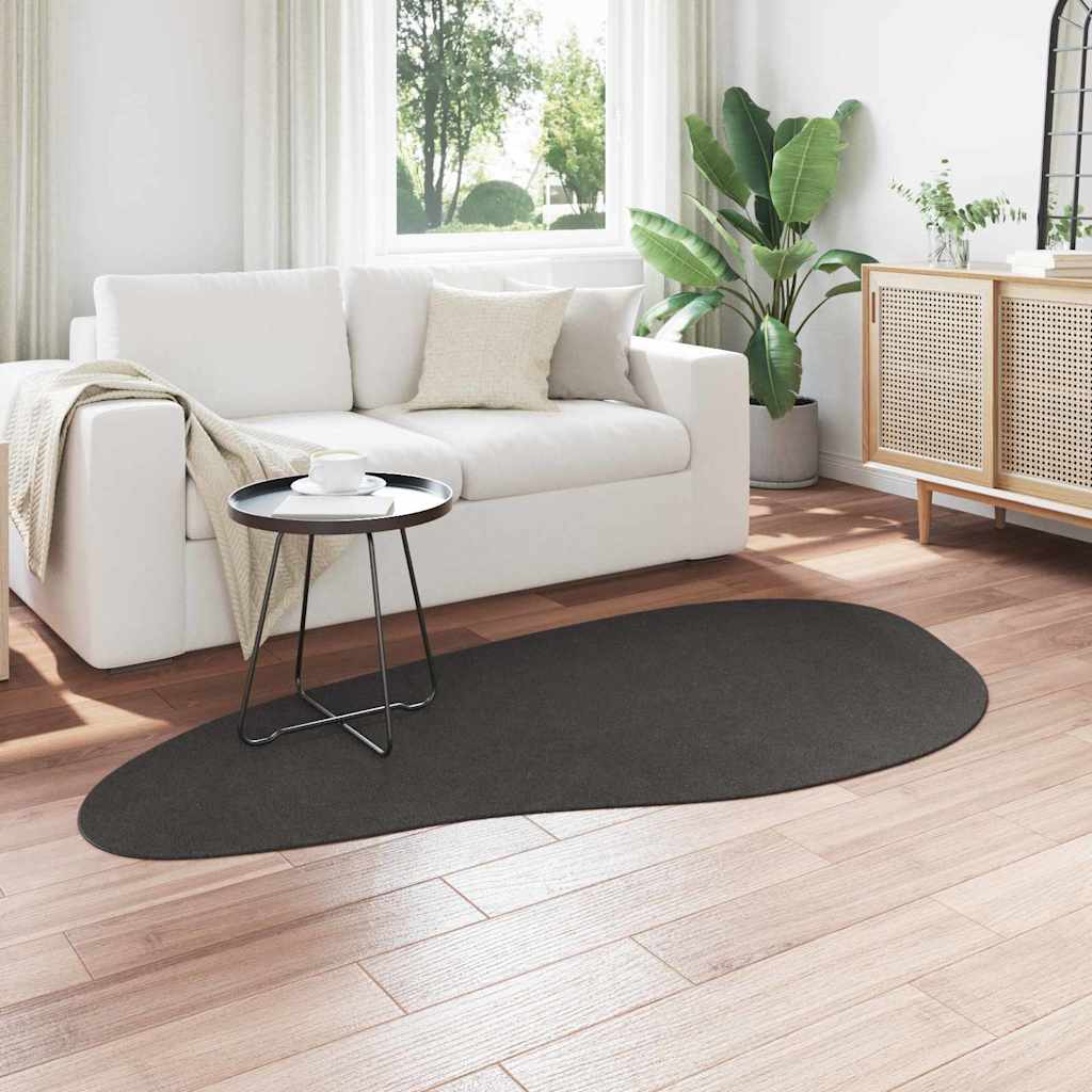 Kilimas HUARTE Antracitas 100 x 200 cm Poliesteris
