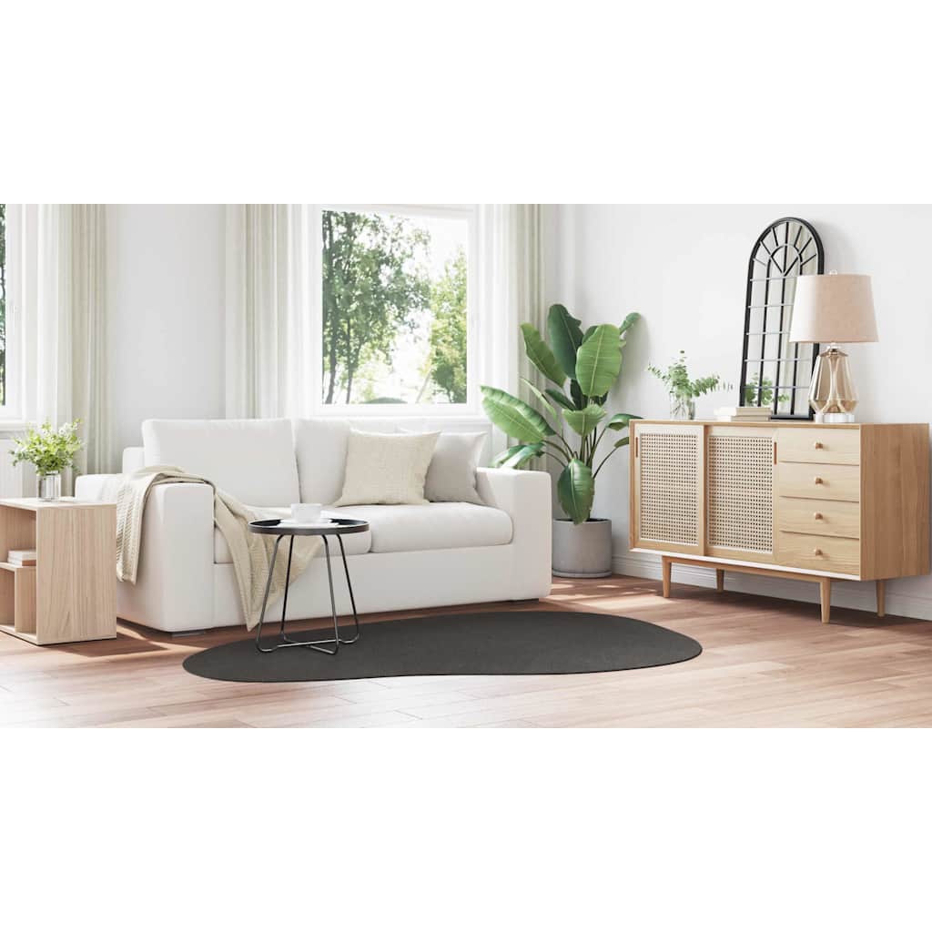 Kilimas HUARTE Antracitas 140 x 200 cm Poliesteris