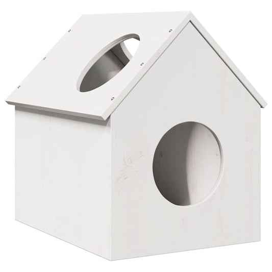 Cat House Balta 41x50x50 cm Pušies masyvo