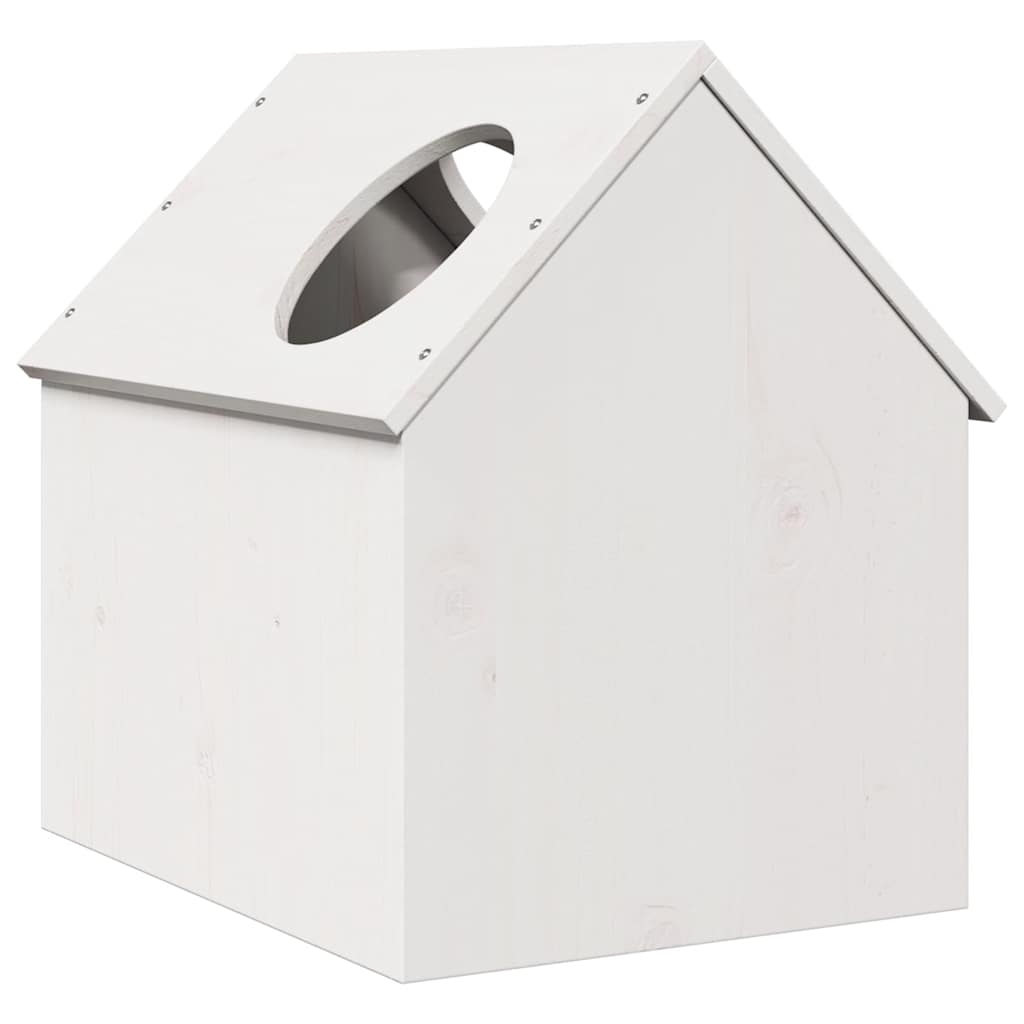 Cat House Balta 41x50x50 cm Pušies masyvo